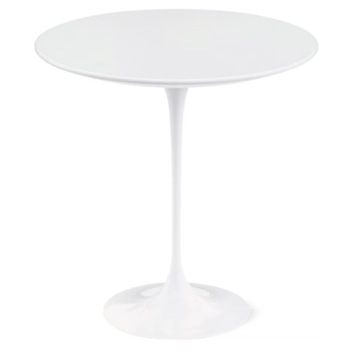 Saarinen Round Side Table, White Base