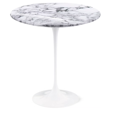 Saarinen Round Side Table, White Base