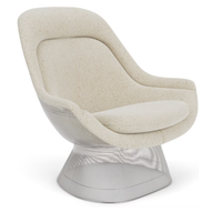 Platner Easy Chair, Polished Nickel Frame