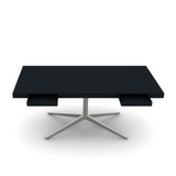 Florence Knoll Table Desk, With Two Pencil Drawers, Polished Chrome