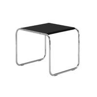 Laccio Side Table, Chrome Frame