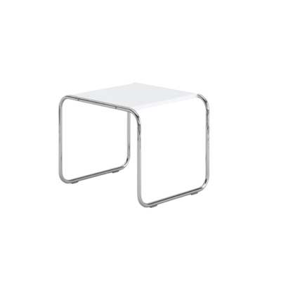 Laccio Side Table, Chrome Frame