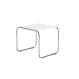 Laccio Side Table, Chrome Frame