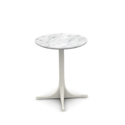 Nelson Pedestal Outdoor Table, White Base