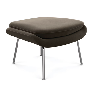 Womb Ottoman, Polished Chrome