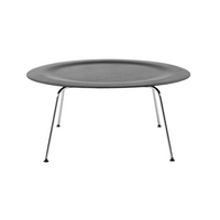 Eames Molded Plywood Coffee Table with Trvalent Chrome Base