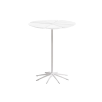 Petal End Table, White Petals